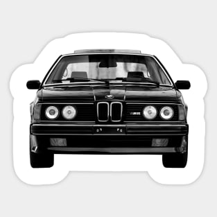 BMW M6 (1987–1989)  Cars Form Black Design Sticker